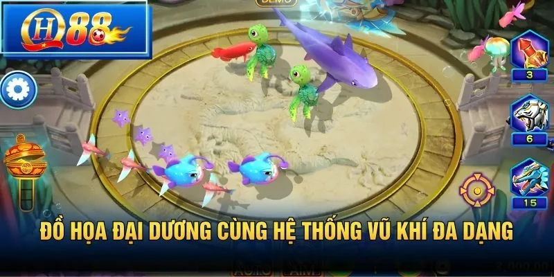 Đồ họa đại dương cùng hệ thống vũ khí đa dạng